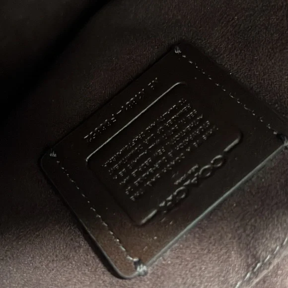 Coach Zoe Platinum Python Embossed Leather Tote/Satchel Bag w/Lock Detail - Picture 10 of 10